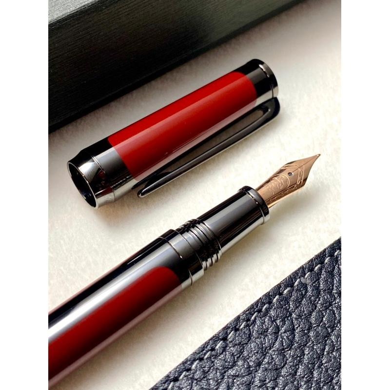 3952老山羊-西拉雅 櫻之紅 玫瑰金鋼尖鋼筆-細節圖4