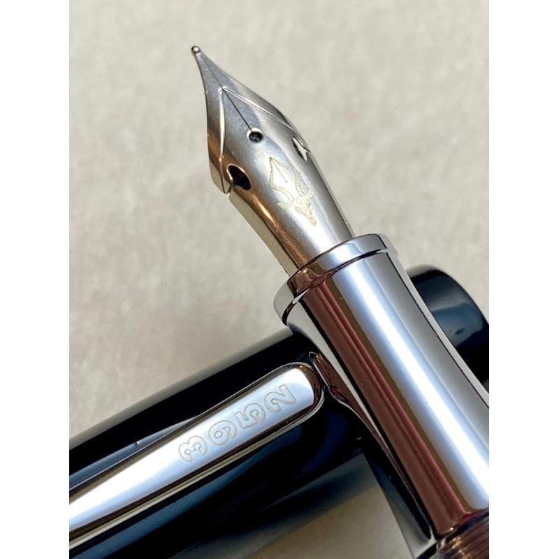 3952老山羊-BON1 曜石黑 亮面鋼琴烤漆 彈性鋼尖鋼筆-細節圖5