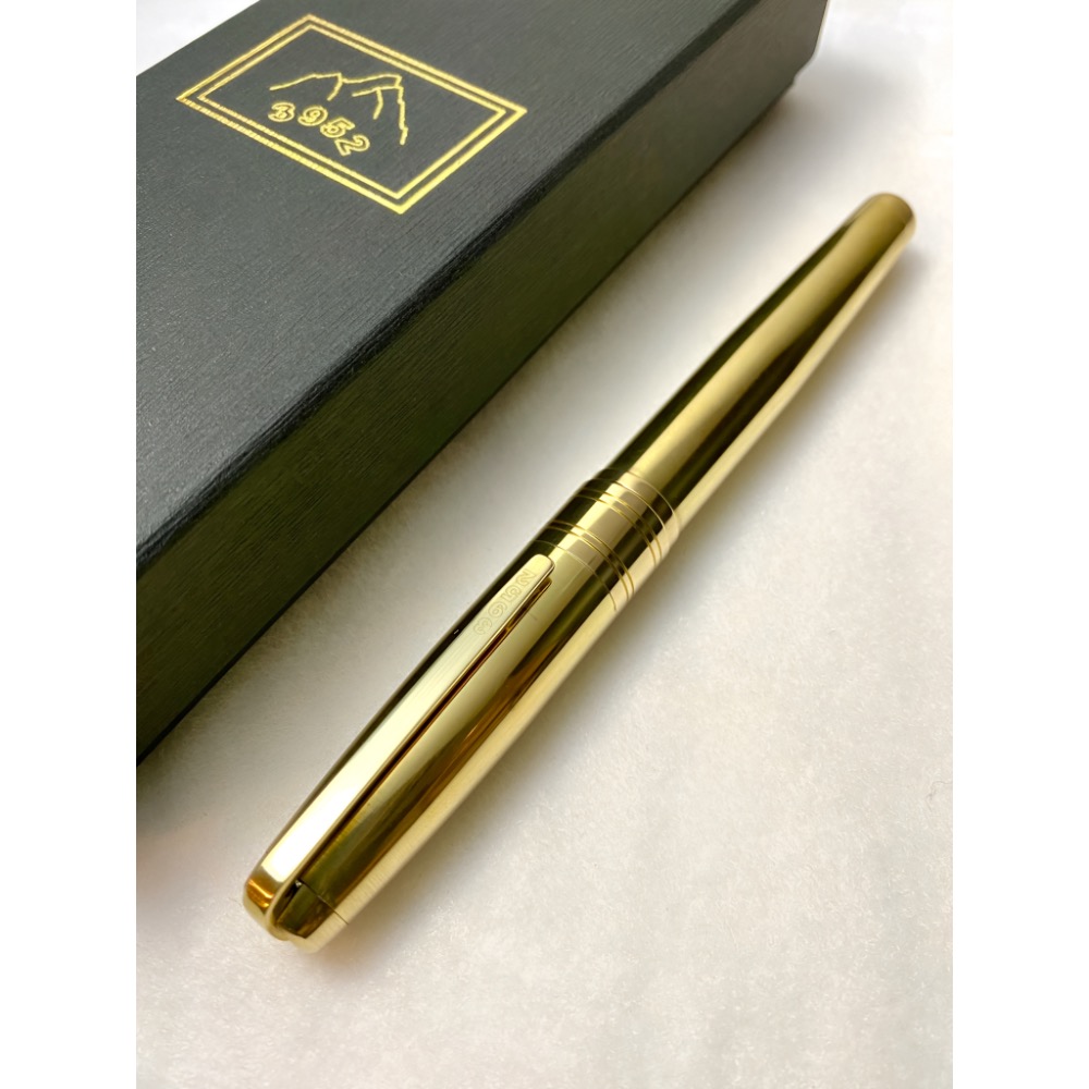 3952老山羊-X800 原味黃銅 經典原味 雙色書法鋼尖鋼筆-細節圖3