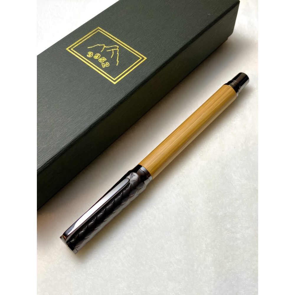 3952老山羊-阿罩霧 天然竹管 中號雙色鋼尖鋼筆-細節圖4