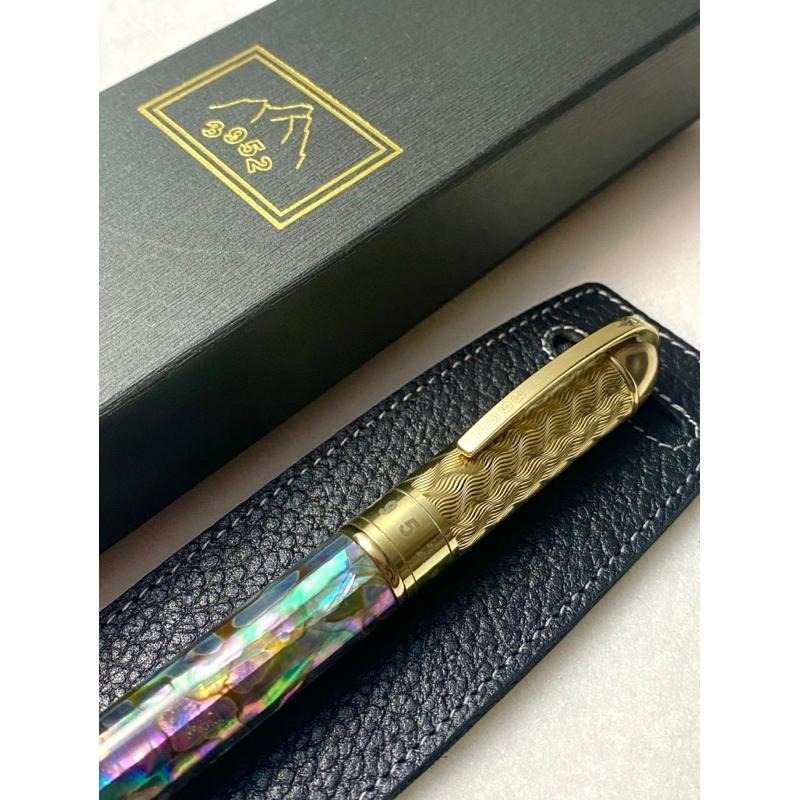 3952老山羊-CHAIRMAN 嚴選鮑魚貝殼 原銅 雙色鋼尖鋼筆-細節圖2