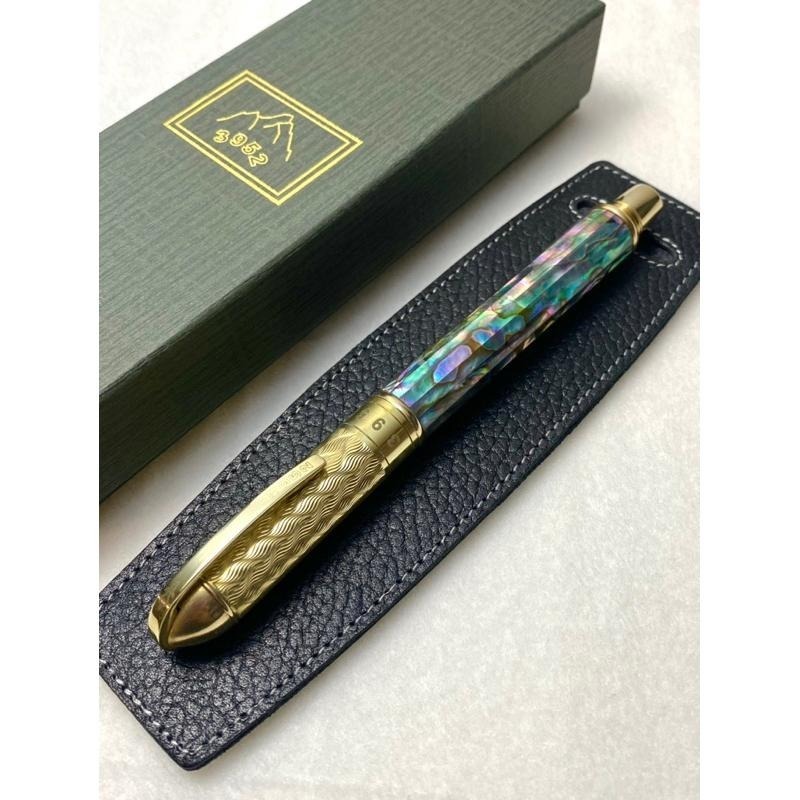 3952老山羊-CHAIRMAN 嚴選鮑魚貝殼 原銅 雙色鋼尖鋼筆-細節圖3