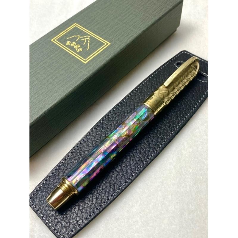 3952老山羊-CHAIRMAN 嚴選鮑魚貝殼 原銅 雙色鋼尖鋼筆-細節圖4