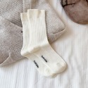 哈囉襪底家 suxinaimin堆堆襪子女純色棉春秋中筒襪秋季鬆口長筒襪ins潮日系 棉襪-規格圖4