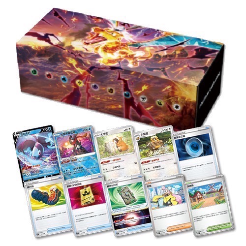 朱&紫 ex 牌組構築BOX 黯焰支配者 擴充包 強化箱 太晶噴火龍 寶可夢 PTCG 補充包 擴充包 sv3-細節圖2