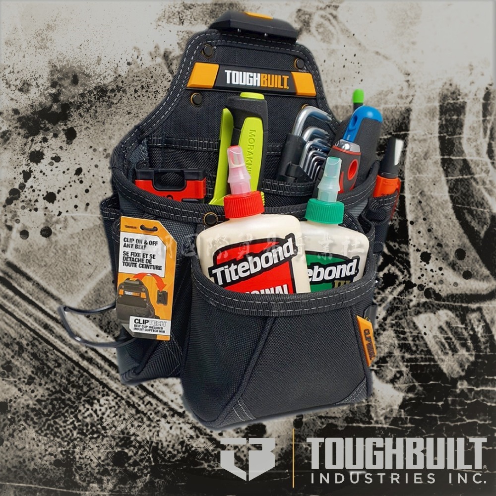 『快扣式腰包系列 』【TB-CT-01】美國 托比爾 TOUGHBUILT  多層大口袋槌架包 釘袋 鉗袋 工作袋-細節圖7