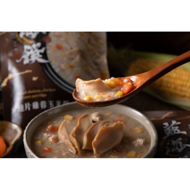 藍海饌 鮑片玉米雞肉粥(1入裝)/吻仔魚海帶蘿蔔粥(1入裝)-規格圖10