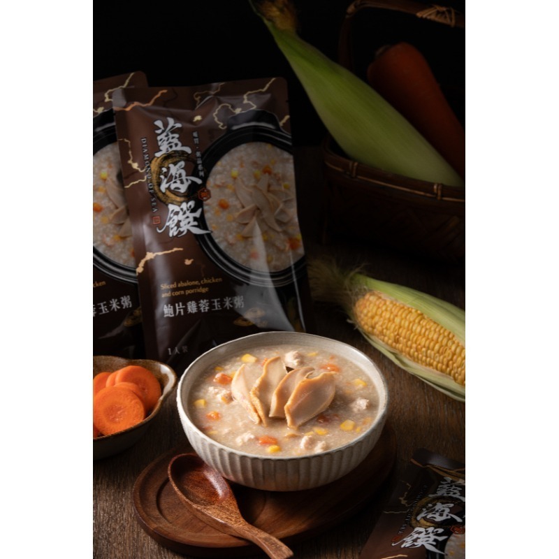 藍海饌 鮑片玉米雞肉粥(1入裝)/吻仔魚海帶蘿蔔粥(1入裝)-規格圖10
