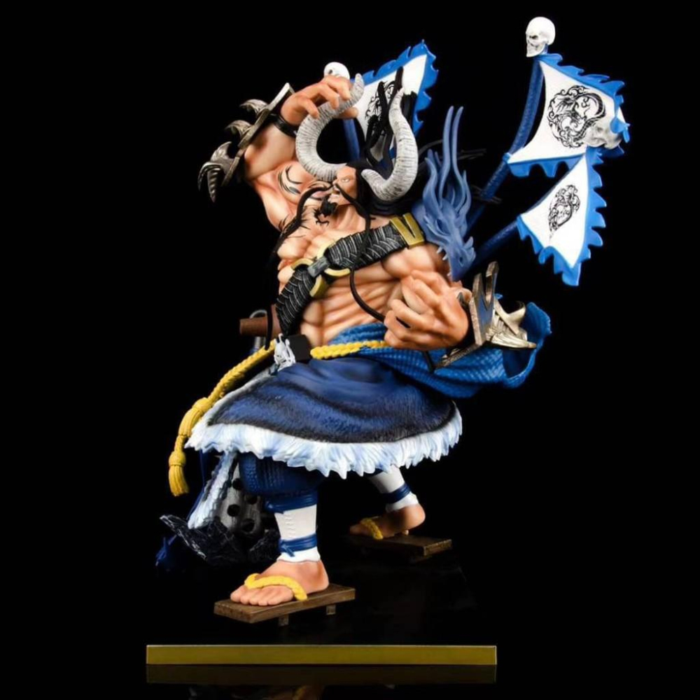 台灣現貨 有貨就出 海賊王 航海王 GK POP 天獅 百獸 四皇 獸王 凱多 公仔 景品 百鬼之王 Kaido 雕像-細節圖4