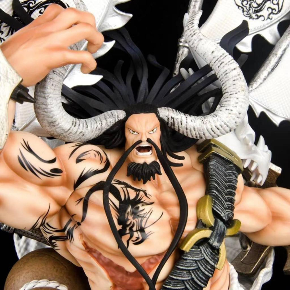 台灣現貨 有貨就出 海賊王 航海王 GK POP 天獅 百獸 四皇 獸王 凱多 公仔 景品 百鬼之王 Kaido 雕像-細節圖7