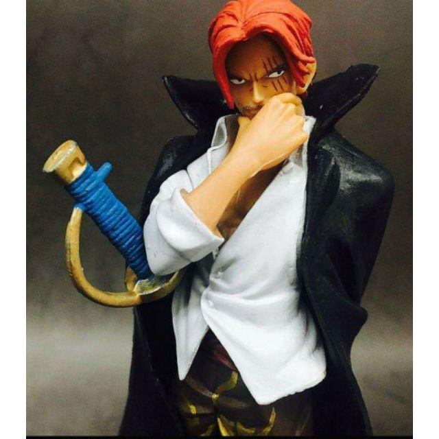 台灣現貨 當日出貨 航海王 海賊王 DX DXF 組立 四皇 香克斯 少年 摸下巴 紅髮 傑克  景品 公仔 雕像-細節圖3