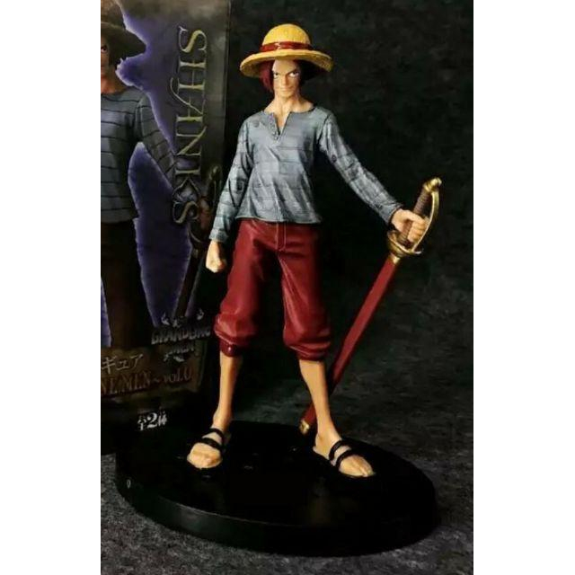 台灣現貨 當日出貨 航海王 海賊王 DX DXF 組立 四皇 香克斯 少年 摸下巴 紅髮 傑克  景品 公仔 雕像-細節圖8