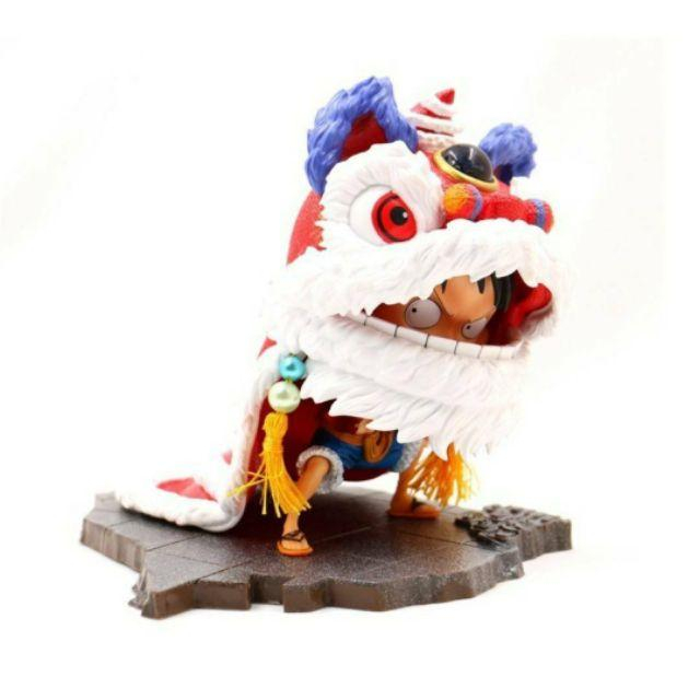 大全套10款 台灣現貨 海賊王 航海王 新春 春祭 路飛 索隆 山治 黑足 草帽海賊團 春節 舞龍 舞獅 公仔 景品-細節圖4