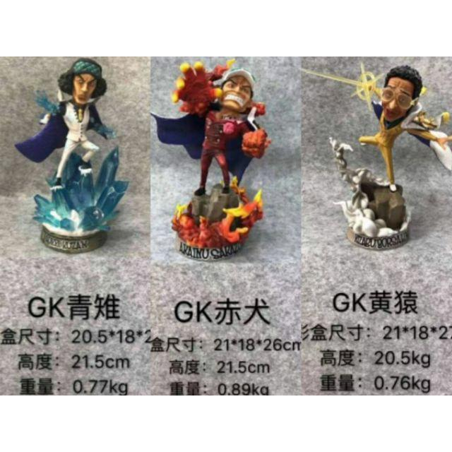 台灣現貨 當日發貨 航海王 海賊王 GK POP 海軍 上將 元帥 四大將 青雉 赤犬 黃猿 景品 公仔 雕像 特效-細節圖7