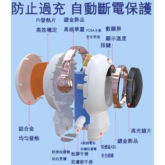 台灣出貨 好萌 超夯 迷你 便攜 隨身 溫控 數位 太空人 宇航員 宇宙人 USB 充電式 暖手寶 電暖寶 暖暖寶 暖爐-細節圖6