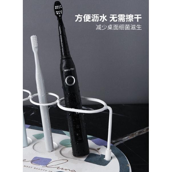 台灣出貨 硅藻泥 洗漱墊 硅藻土 洗手檯 吸水墊 小電動牙刷 置物架 防水墊 硅藻泥 金屬 洗漱架 洗 漱用品 收納架-細節圖4