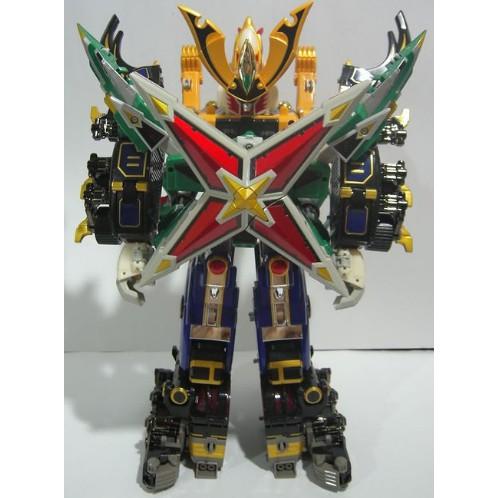 全新日版 極限量 日本航空版 忍風戰隊 DX 超合金 GD48 黑色 闇黑限定版 轟雷旋風神 天雷旋風神 模型 機器人-細節圖3