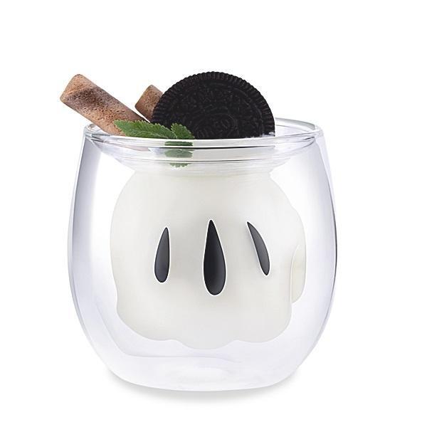 現貨 迪士尼 DISNEY 米奇 米老鼠 90周年 全家 FAMILY 便利商店 歡樂奇聚 雙層 玻璃杯 手套款 杯子-細節圖2