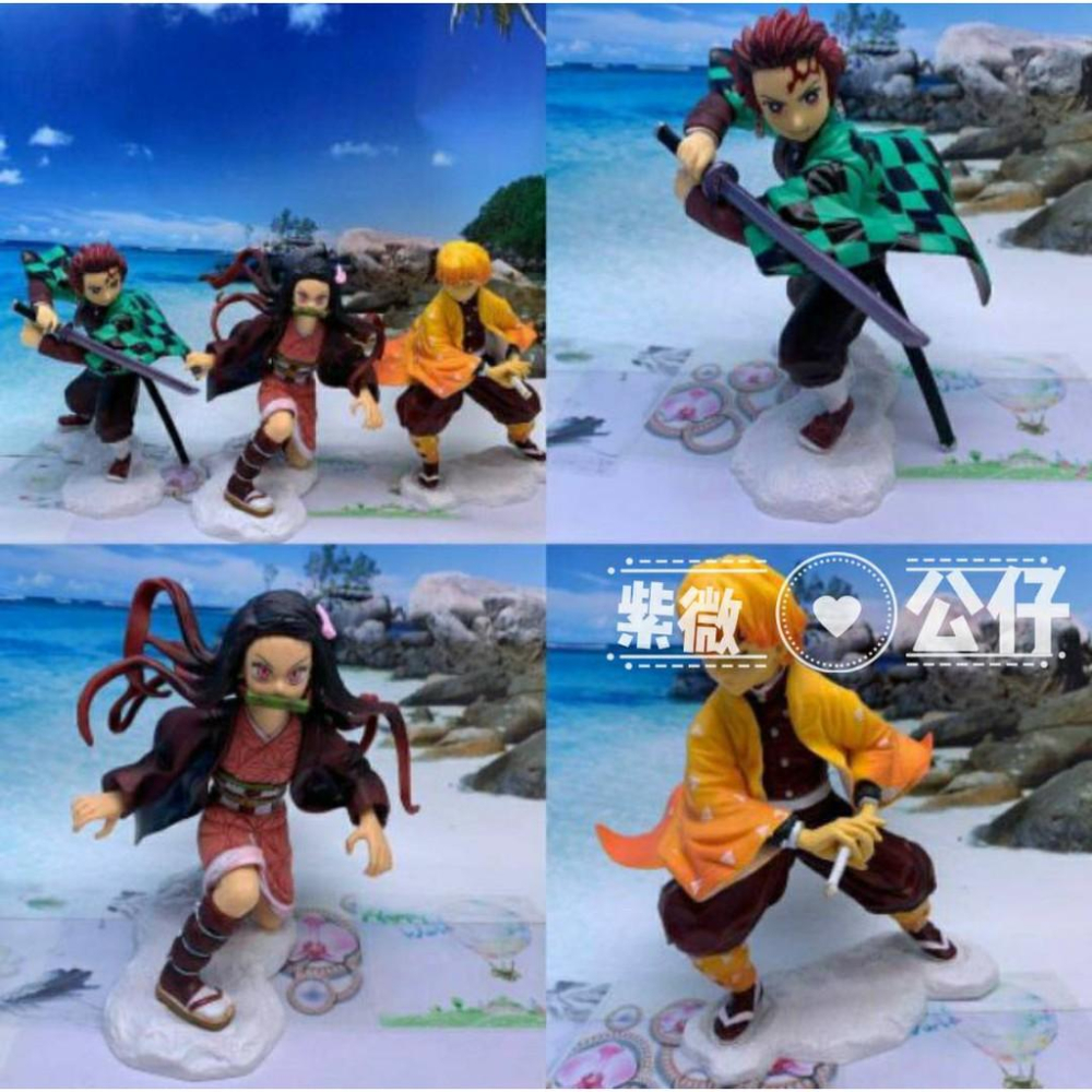 鬼滅之刃 GK POP 竈門炭治郎 扭轉旋渦 我妻善逸 霹靂一閃 櫻花 煉獄杏壽郎 奔跑 禰豆子 血爆 公仔 景品 雕像-細節圖7