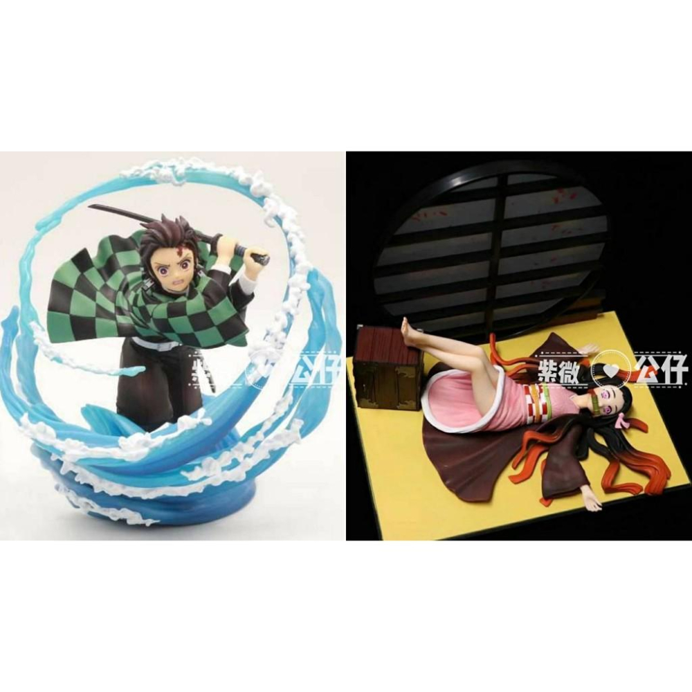 鬼滅之刃 GK POP 竈門炭治郎 扭轉旋渦 我妻善逸 霹靂一閃 櫻花 煉獄杏壽郎 奔跑 禰豆子 血爆 公仔 景品 雕像-細節圖9