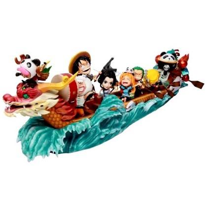 大全套10款 台灣現貨 海賊王 航海王 GK 端午節 路飛 索隆 山治 喬巴 羅賓 娜美 布魯克 草帽海賊團 公仔 景品-細節圖3