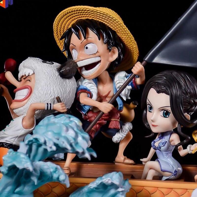 大全套10款 台灣現貨 海賊王 航海王 GK 端午節 路飛 索隆 山治 喬巴 羅賓 娜美 布魯克 草帽海賊團 公仔 景品-細節圖6