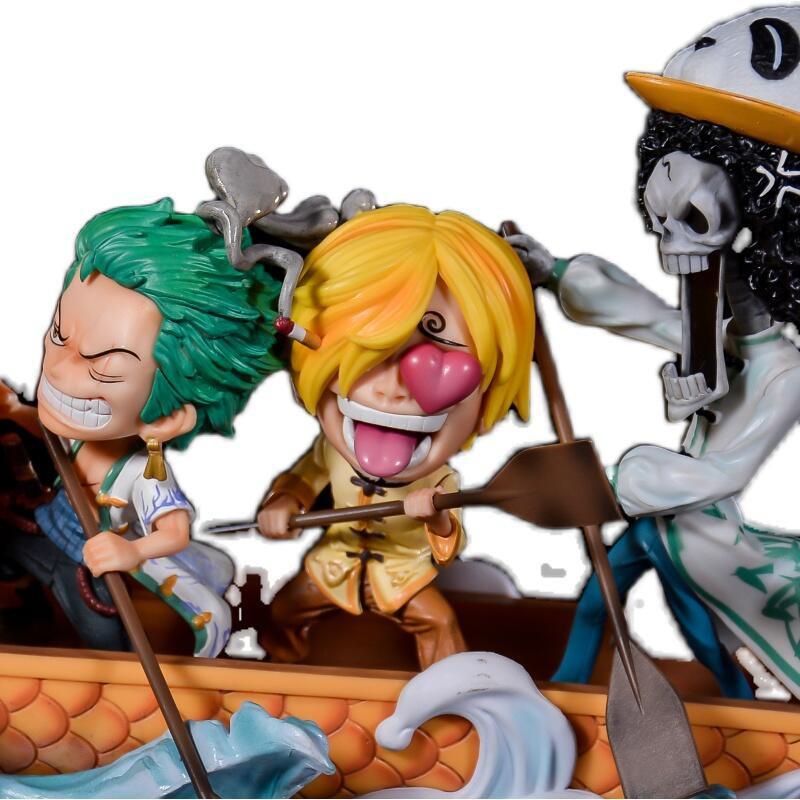 大全套10款 台灣現貨 海賊王 航海王 GK 端午節 路飛 索隆 山治 喬巴 羅賓 娜美 布魯克 草帽海賊團 公仔 景品-細節圖7