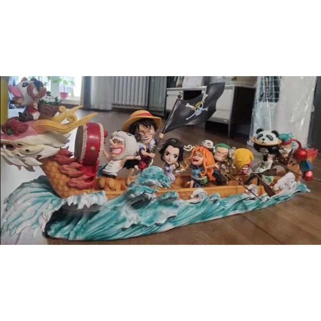 大全套10款 台灣現貨 海賊王 航海王 GK 端午節 路飛 索隆 山治 喬巴 羅賓 娜美 布魯克 草帽海賊團 公仔 景品-細節圖9