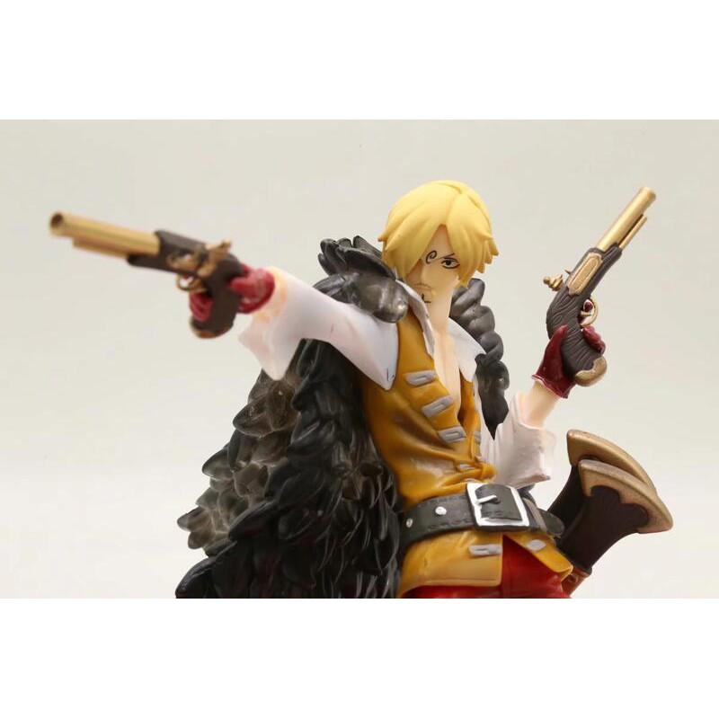 台灣現貨 當日發貨 航海王 海賊王 GK POP 戰鬥 站姿 紅衣 Z劇場版 手槍 槍手 山治 香吉士 景品 公仔 雕像-細節圖3