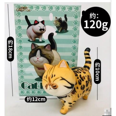 買一送一 台灣出貨 典藏特大款 全新再版 不二馬大叔 空想造物 貓鈴鐺 9款 貓咪 Q版 喵星人 公仔 景品 貓 模型-細節圖2