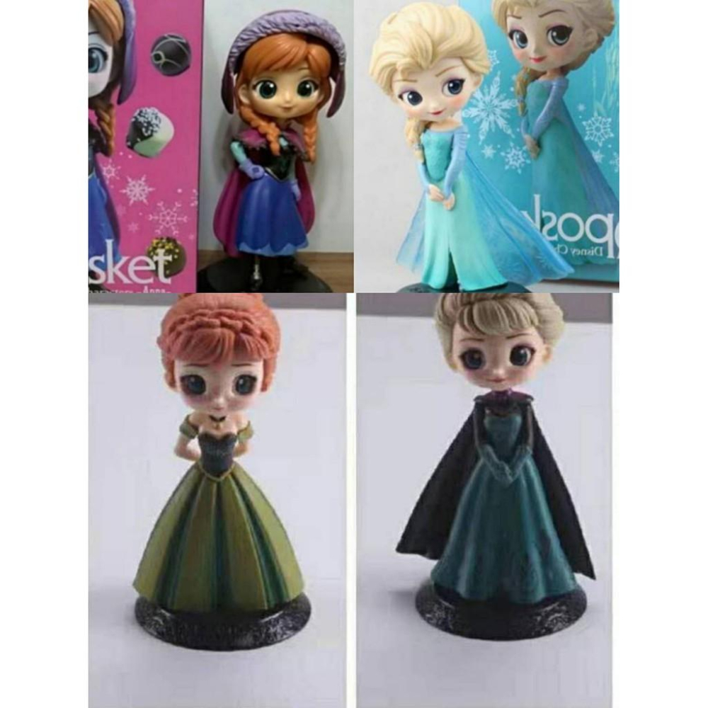 台灣現貨 當日出貨 迪士尼 冰雪奇緣 Qposket 禮服 安娜 愛莎 艾莎 雪寶 阿拉丁 Q版 公仔 景品 扭蛋 盒玩-細節圖3