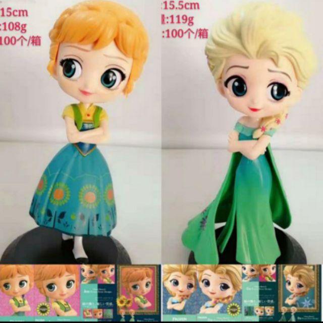 台灣現貨 當日出貨 迪士尼 冰雪奇緣 Qposket 禮服 安娜 愛莎 艾莎 雪寶 阿拉丁 Q版 公仔 景品 扭蛋 盒玩-細節圖6