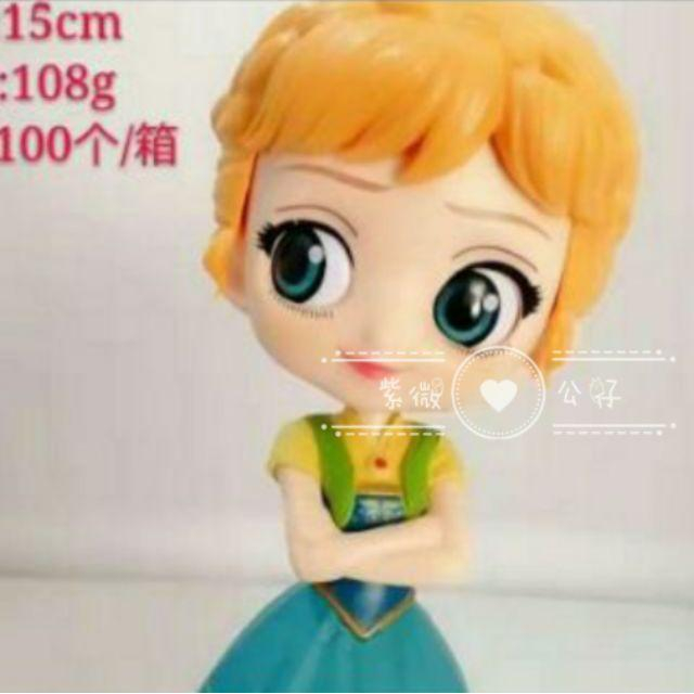 台灣現貨 當日出貨 迪士尼 冰雪奇緣 Qposket 禮服 安娜 愛莎 艾莎 雪寶 阿拉丁 Q版 公仔 景品 扭蛋 盒玩-細節圖8