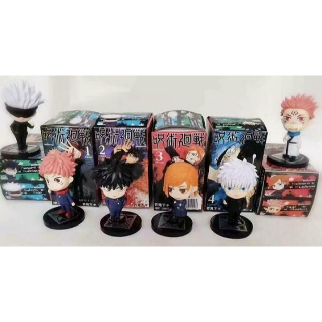 台灣現貨 咒術迴戰 1代2代 Q萌 大頭 造型 SD 轉蛋 盒玩 扭蛋 公仔 景品 虎杖悠仁 伏黑惠 釘崎野薔薇 五條悟-細節圖3