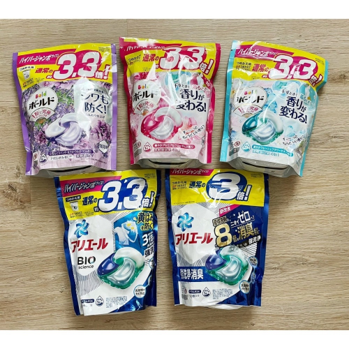 日本 P&G Ariel Bold 4D 洗衣球 補充包 8倍消臭 33顆 36顆 39顆