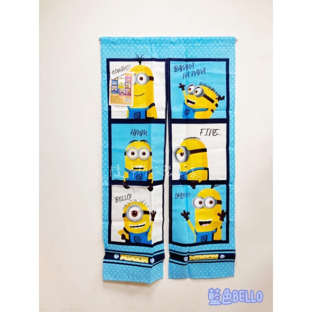 【隨希所欲】✨現貨✨台灣製造 小小兵長門簾 小黃人 神偷奶爸 迷你兵團 minions banana卡通正版授權兒童動畫-細節圖2