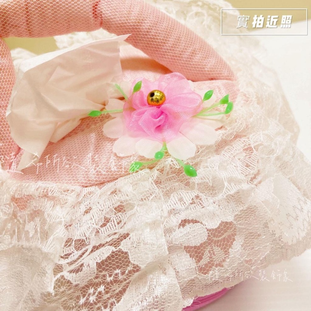 【隨希所欲】✨台灣現貨✨小巧面紙套 紙巾套 蕾絲 滾筒衛生紙 正方衛生紙 面紙 裝飾 隨身 出清 特價-細節圖3