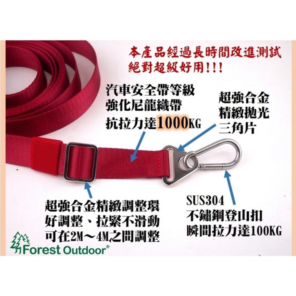 【實體店面】Forest Outdoor｜獨角仙天幕延伸織帶 延伸織帶 2M~4M Y插 專利獨家-4色-細節圖3