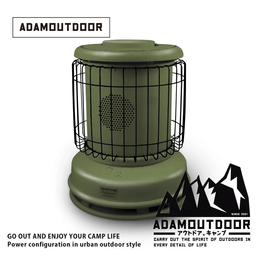 【松果戶外】ADAMOUTDOOR｜經典風格雙功率陶瓷電暖器 綠/沙/黑-細節圖7