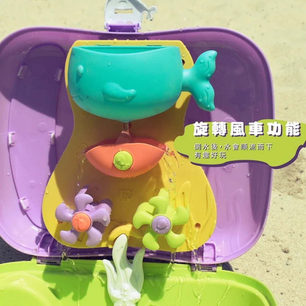 【快速出貨】旅行玩沙組 沙灘玩具 玩沙工具 挖沙工具 夏日必備 戲水玩具 行李箱造型-細節圖4