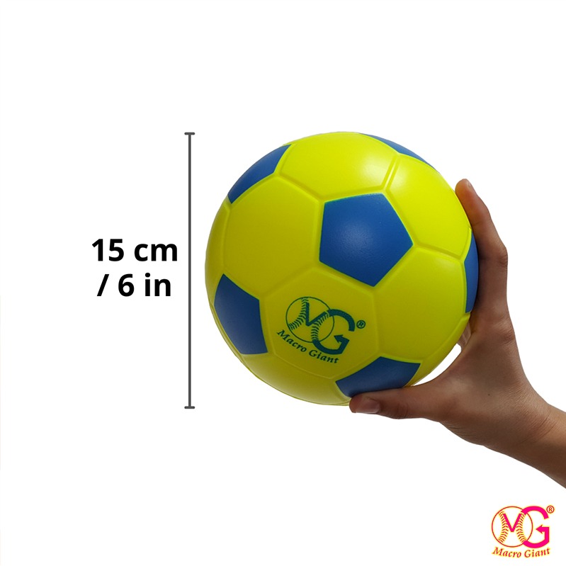 【快速出貨】Macro Giant | 15cm 足球 海綿球 軟式足球 兒童節禮物 玩具 戶外玩具 台灣製造 露營-細節圖5