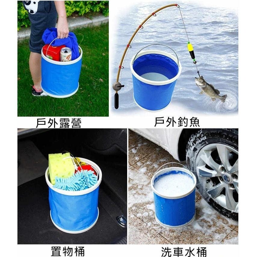 【酷露馬】戶外露營 摺疊水桶 (11公升) 伸縮水桶 折疊水桶 攜帶式水桶 洗菜桶 洗碗桶 儲水桶 AO003-細節圖5