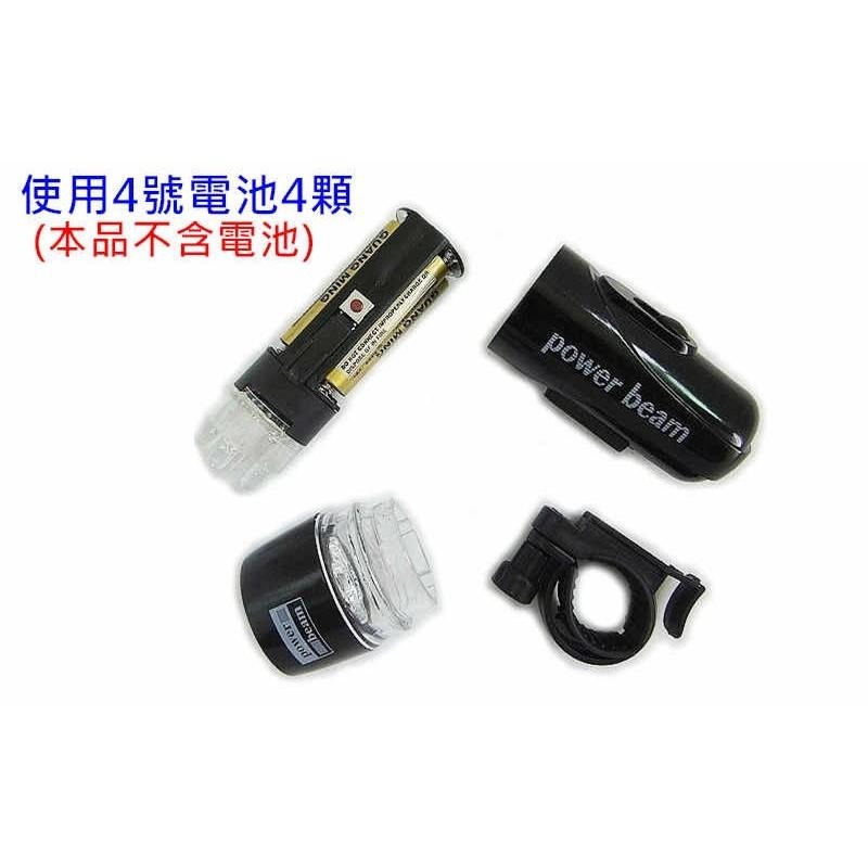 【酷露馬】 自行車5LED前燈 自行車車燈 LED車燈 LED車頭燈 單車手電筒 單車前燈 警示燈 BL009-細節圖4