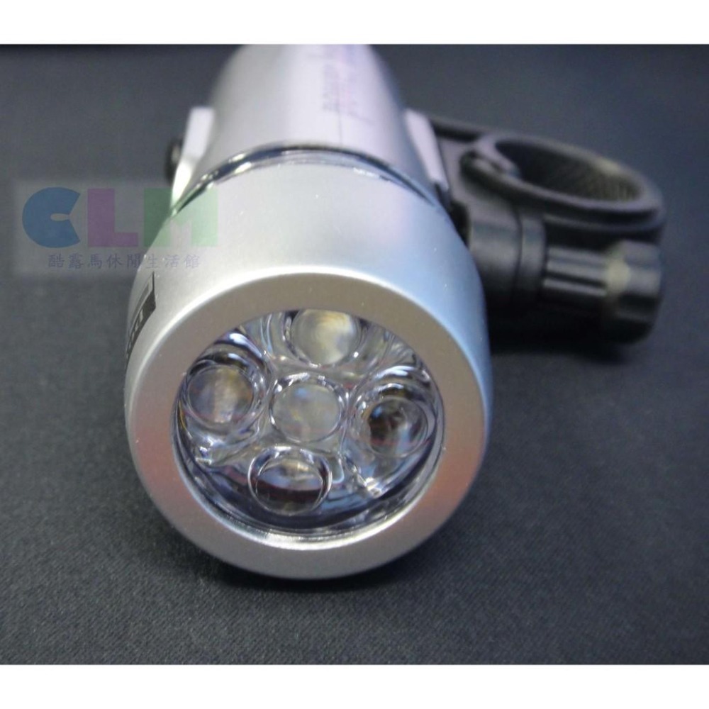 【酷露馬】 自行車5LED前燈 自行車車燈 LED車燈 LED車頭燈 單車手電筒 單車前燈 警示燈 BL009-細節圖6