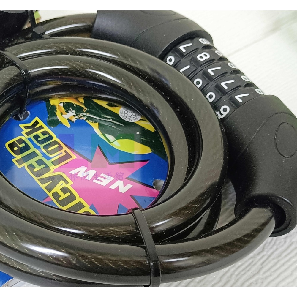 【酷露馬】五位密碼鎖 附固定座 (長120cm) 自行車密碼鎖 機車密碼鎖 5位密碼鎖 單車鎖 機車鎖 BS002-規格圖8