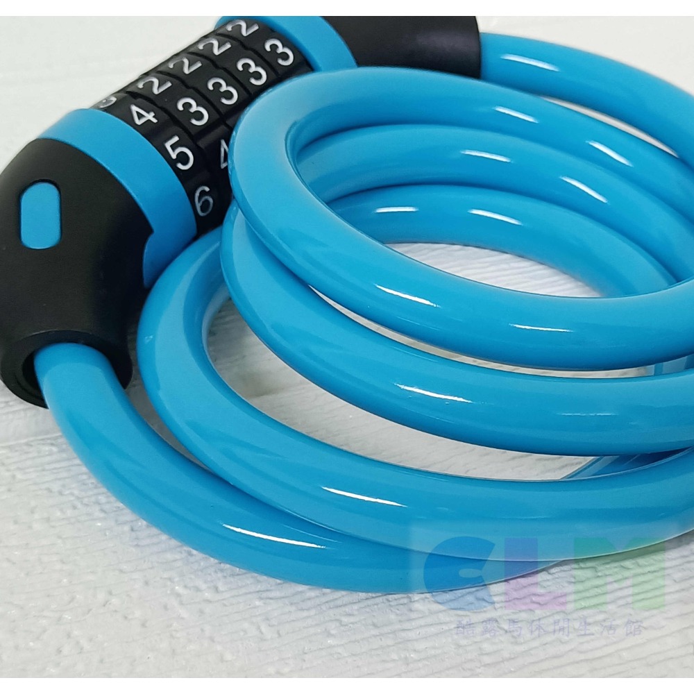 【酷露馬】五位密碼鎖 附固定座 (長120cm) 自行車密碼鎖 機車密碼鎖 5位密碼鎖 單車鎖 機車鎖 BS002-規格圖8