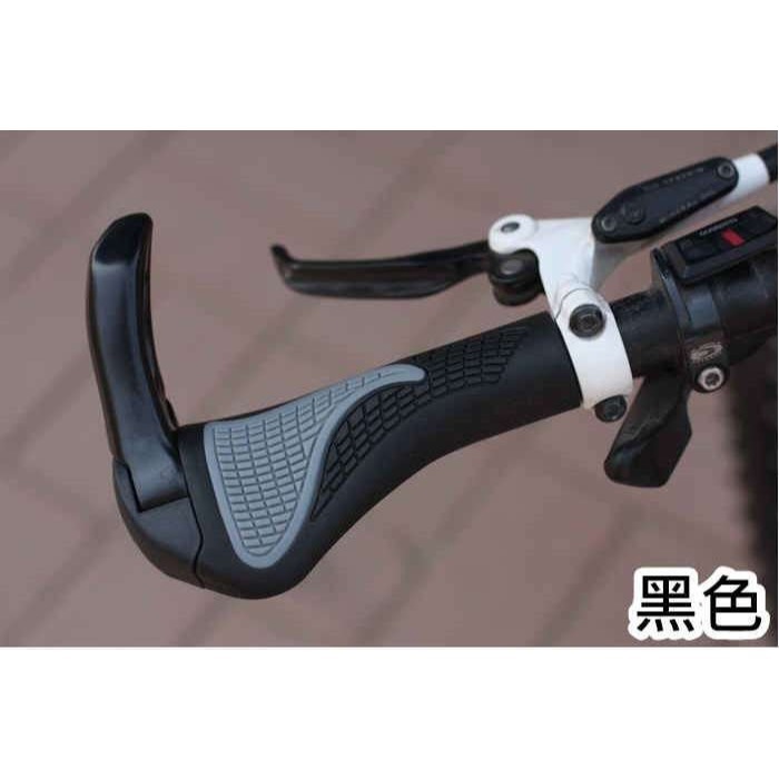 自行車鋁合金 羊角握把 (1對裝)鋁合金握把套 【酷露馬】人體工學肉球握把 牛角把手 自行車把手 單車握把 BP002-規格圖5