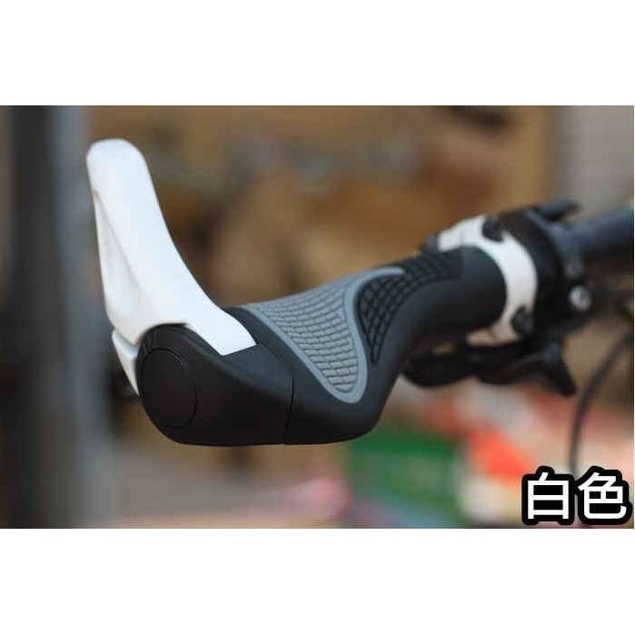 自行車鋁合金 羊角握把 (1對裝)鋁合金握把套 【酷露馬】人體工學肉球握把 牛角把手 自行車把手 單車握把 BP002-規格圖5