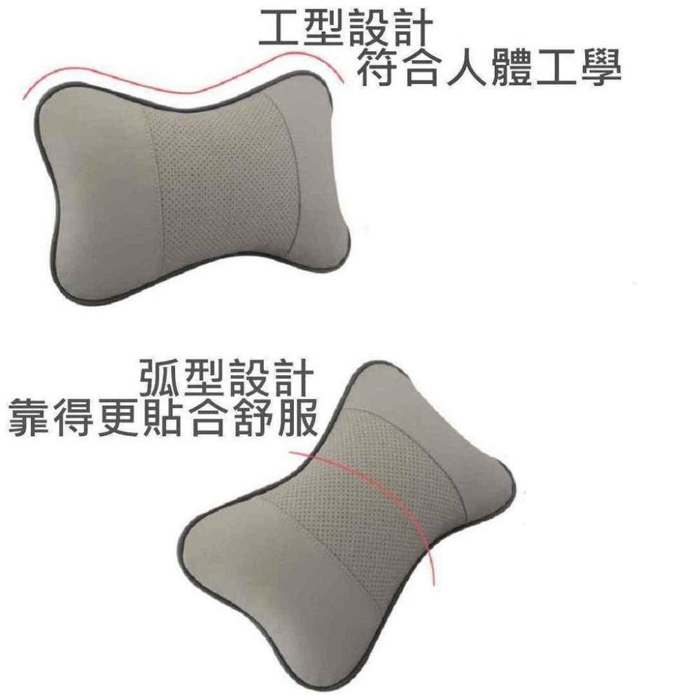 【酷露馬】((單入)) 透氣汽車頭枕 車用頭枕 可挑色 車用骨頭枕 車用靠枕 護頸枕 頭部靠枕 護枕  AA002-細節圖5