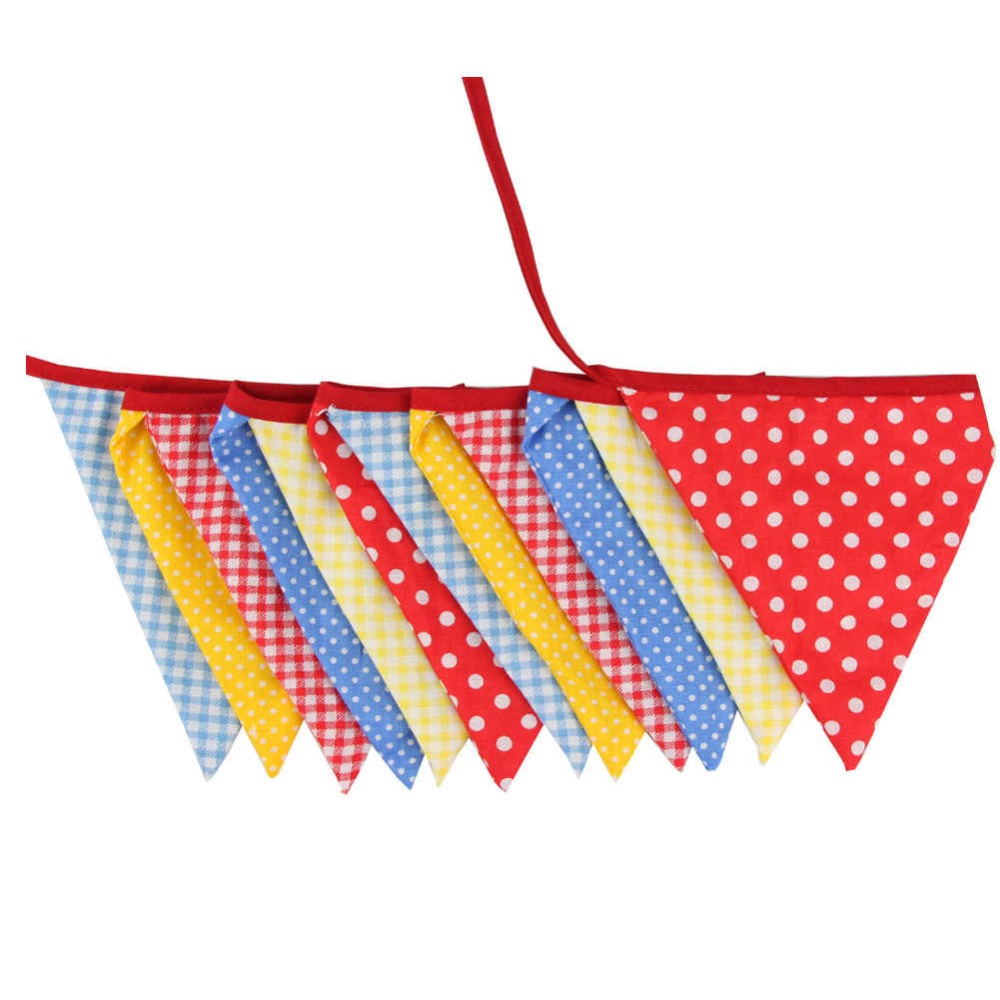 彩色圓點方格旗